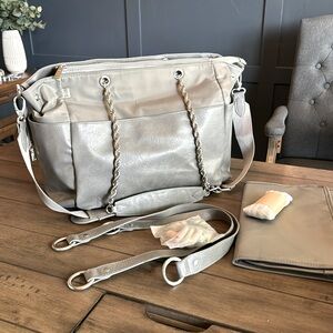 Beis Tote Diaper Bag